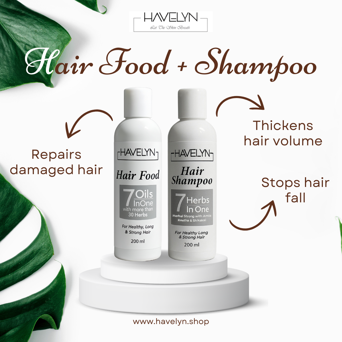 Hair Food Oil and Hair Shampoo Bundle