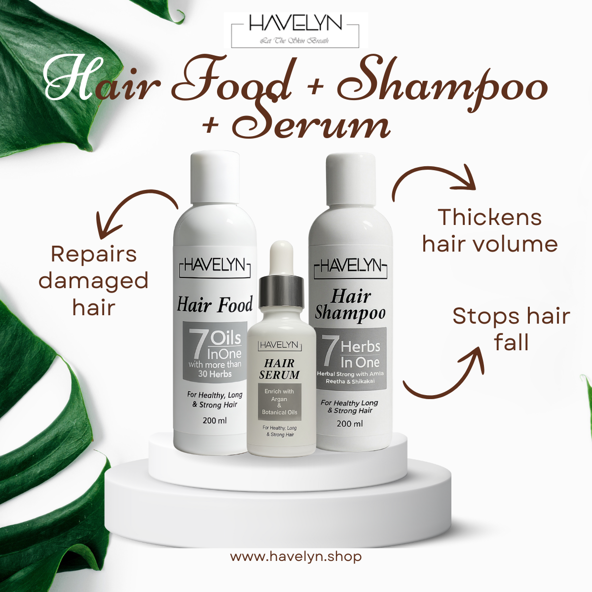 HAIR KIT - Hair Food Oil + Shampoo + Serum